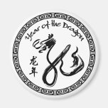 Année du dragon 2012 - nouvelle année chinoise aimant pour réfrigérateur