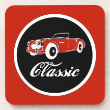 Années '50 classiques de voiture convertibles dessous-de-verre