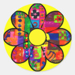 Années '60 flower power adhésif