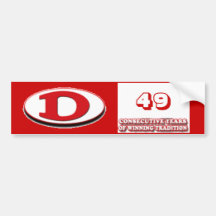 Années de gain du football 49 de Dalton Autocollant Pour Voiture