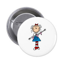 Annie avec le bouton de coeurs pin's