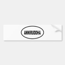 ANNIRUDDHA AUTOCOLLANT POUR VOITURE