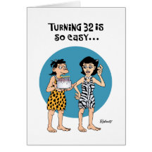 Anniversaire 32 de rotation cartes de vœux