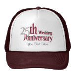 Anniversaire argenté casquette