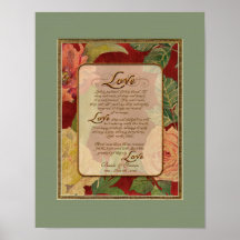 Anniversaire, Corinthiens 13 du chapitre 1 d'amour Posters