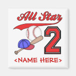 Anniversaire de base-ball d'All Star 2ème Aimants
