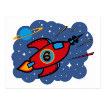 Anniversaire de bateau de Rocket 6ème Cartes Postales