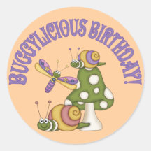 Anniversaire de Buggylicious Autocollant Rond