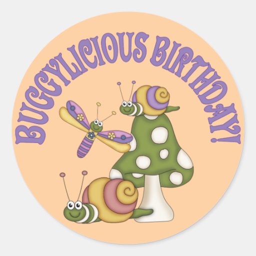 Anniversaire de Buggylicious Autocollant Rond