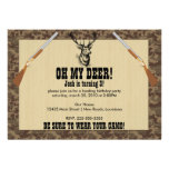 Anniversaire de chasse invitations
