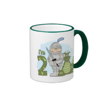 Anniversaire de chevalier de dragon 2ème mug à café