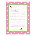 Anniversaire de coccinelle invitations
