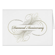 Anniversaire de diamant cartes de vœux