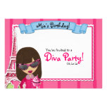 Anniversaire de diva faire-parts