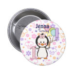 Anniversaire de fille de Cutie- de pingouin premie Badges Avec Agrafe