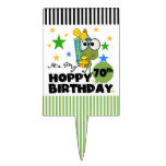 Anniversaire de houblon de Froggie soixante-dixièm Étiquettes À Gâteau
