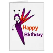Anniversaire de luciole de félicité joyeux carte