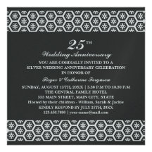 Anniversaire de mariage fleuri de motif invitation
