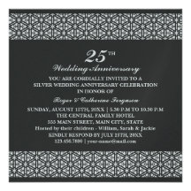 Anniversaire de mariage fleuri de motif invitations