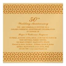 Anniversaire de mariage fleuri de motif invitation personnalisée