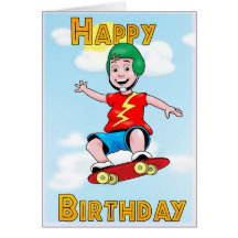 Anniversaire de patinage cartes de vœux