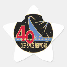 Anniversaire de RÉSEAU quarantième d'ESPACE LOINTA Stickers En Étoile