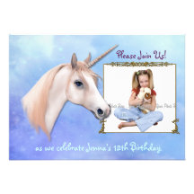 Anniversaire de rêves de licorne 12ème - personnal bristols personnalisés