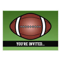 Anniversaire de rugby du football invitation personnalisable