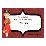 Anniversaire de sushi cartons d'invitation personnalisés