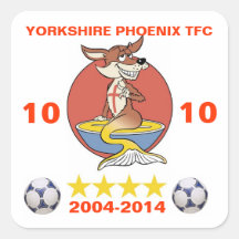 Anniversaire de Yorkshire Phoenix TFC 10ème Autocollants