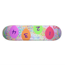 Anniversaire d'enfant ou d'enfant quatre ans de jo skateboards cutomisables
