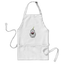 Anniversaire d'hippopotame - joyeux anniversaire tablier