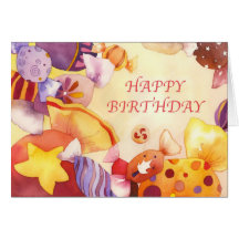 Anniversaire doux carte de vœux