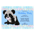 Anniversaire doux MIGNON d'ours panda de bébé de p Faire-parts