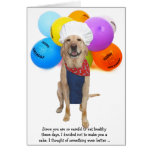 Anniversaire drôle de chien/laboratoire de chef cartes