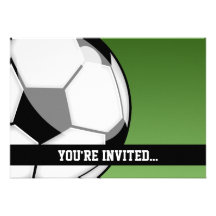 Anniversaire du football invitations personnalisées
