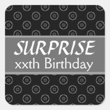 Anniversaire fait sur commande V18 noir et blanc d Autocollants