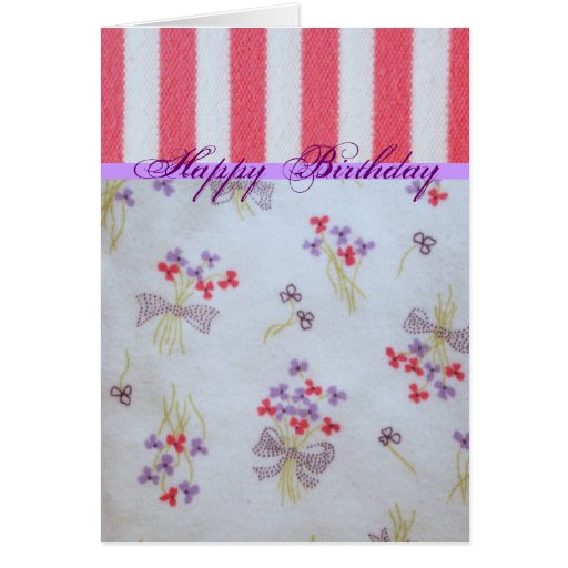 Anniversaire Girly Carte