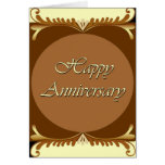 Anniversaire heureux carte de vœux