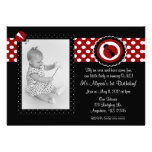 Anniversaire Inviation de photo de coccinelle Invitations Personnalisées