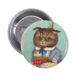 Anniversaire Kitty de gâteau de fraise Badge