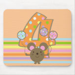 Anniversaire Mousepad d'orange de souris de ballon Tapis De Souris