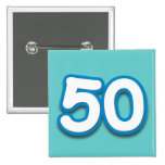Anniversaire ou anniversaire de 50 ans - ajoutez l pin's avec agrafe