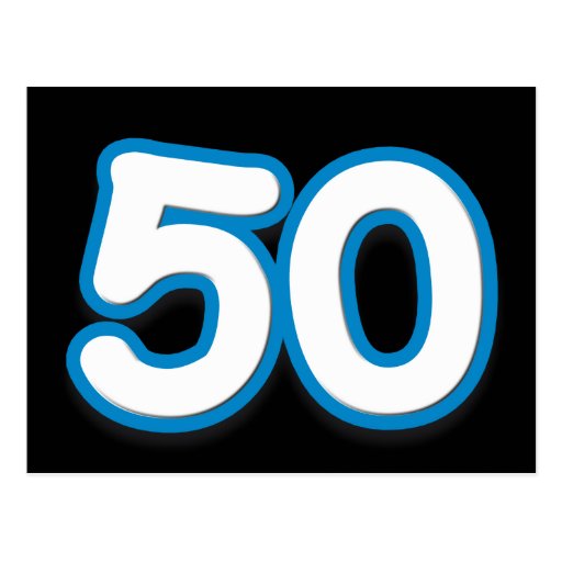 Anniversaire ou anniversaire de 50 ans - ajoutez l carte postale