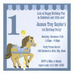 Anniversaire peint de poney faire-parts