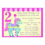 Anniversaire peint de poney invitations