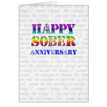 Anniversaire sobre heureux carte de vœux