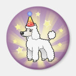 Anniversaire standard/caniche de miniature/jouet ( magnets pour réfrigérateur