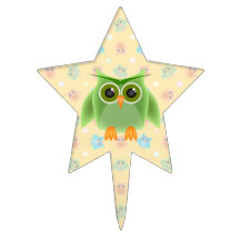Anniversaire vert de hibou