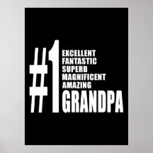Anniversaires de grands-pères : Grand-papa du numé Affiches